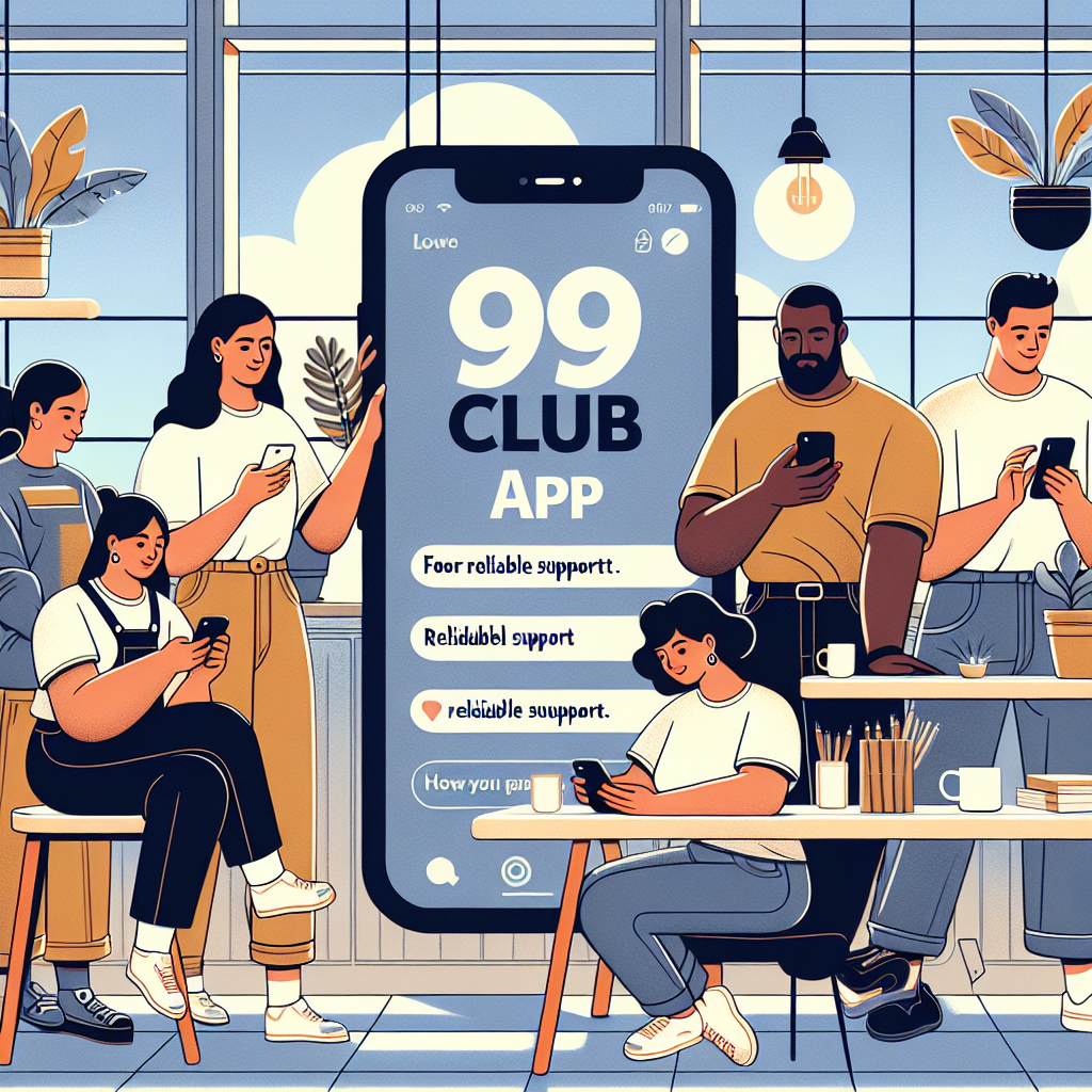 Reliable support through the 99 Club App